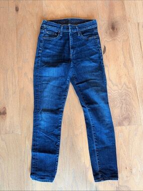 Citizens Of Humanity Rocket High Rise Capri Skinny Jeans in Deep Indigo Blue 27
